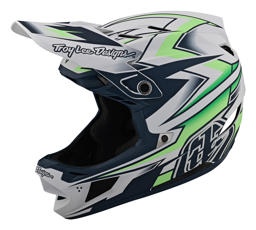 Casco Troy Lee Designs D4 Composite Volt White